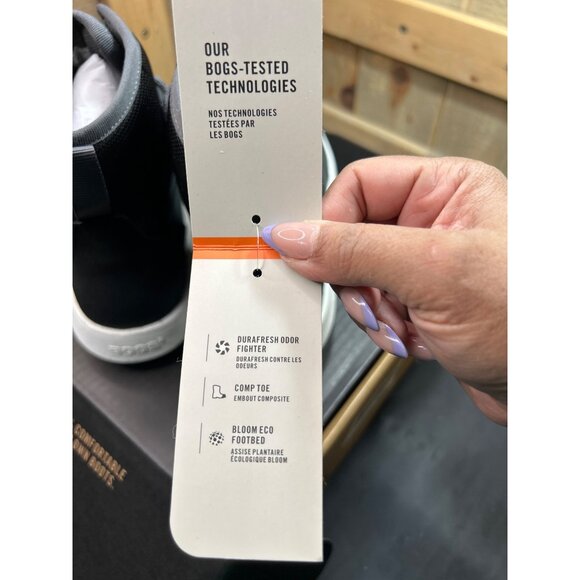 Bogs Womens Cypress Lace St Composite Toe Boots Dark Gray Size 10 - Picture 7 of 10